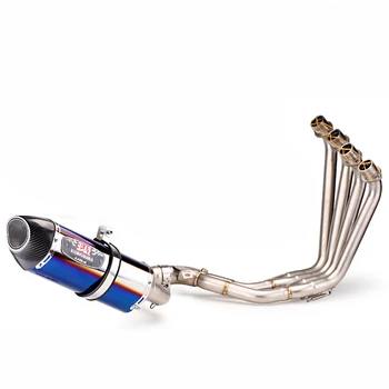 CBR650 Motorcycle Full Exhaust Systems with Sensor Slip-On for Honda CBR650F CB650F 2014-2019 Muffler Middle Header Pipe