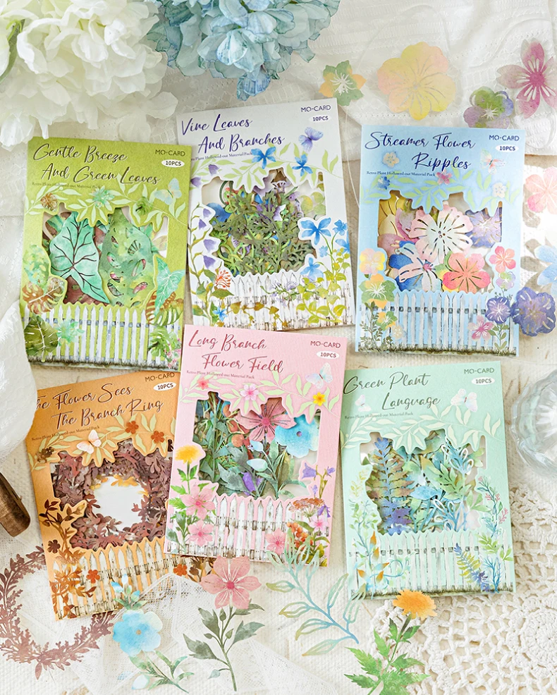 10 Stück Vintage-Papier, verschiedene Stile, Deko, Retro-Briefpapier, Schreibpapier, Junk-Journal, Etikett, Scrapbooking, Materialzubehör – Detail 2