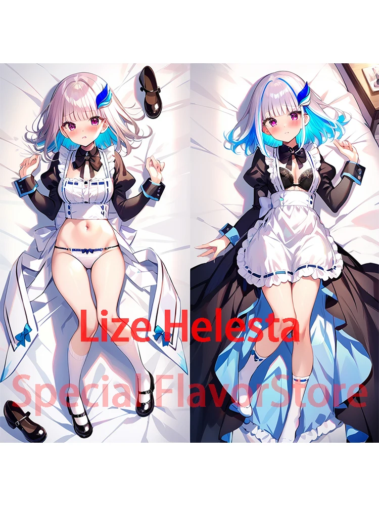 

Dakimakura anime дакимакура Подушка-наволочка для взрослых Dakimakura с двухсторонним принтом из аниме Lize Helesta Virtual Youtuber