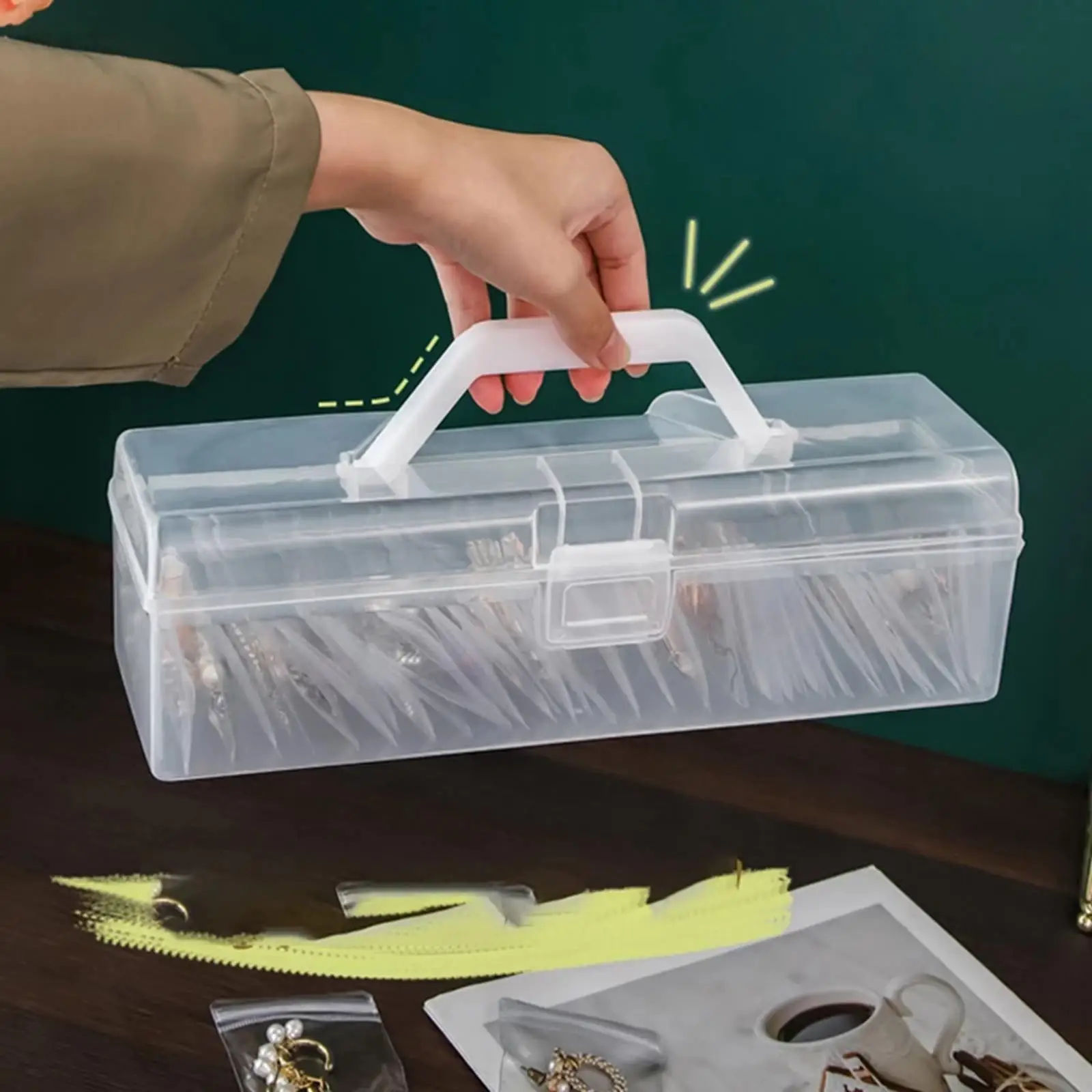 Clear Carrying Case with Handle