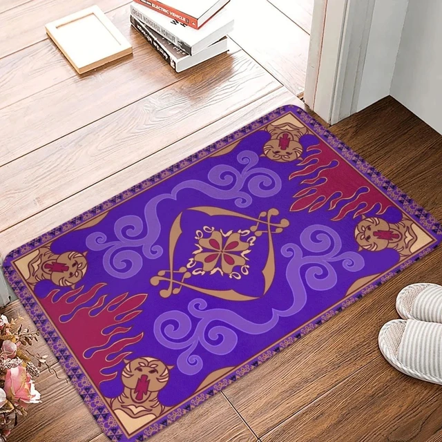 Alfombra de franela suave para decoración del hogar, tapete largo de  Aladdín para puerta, sala de estar, cocina, balcón, baño, antideslizante -  AliExpress