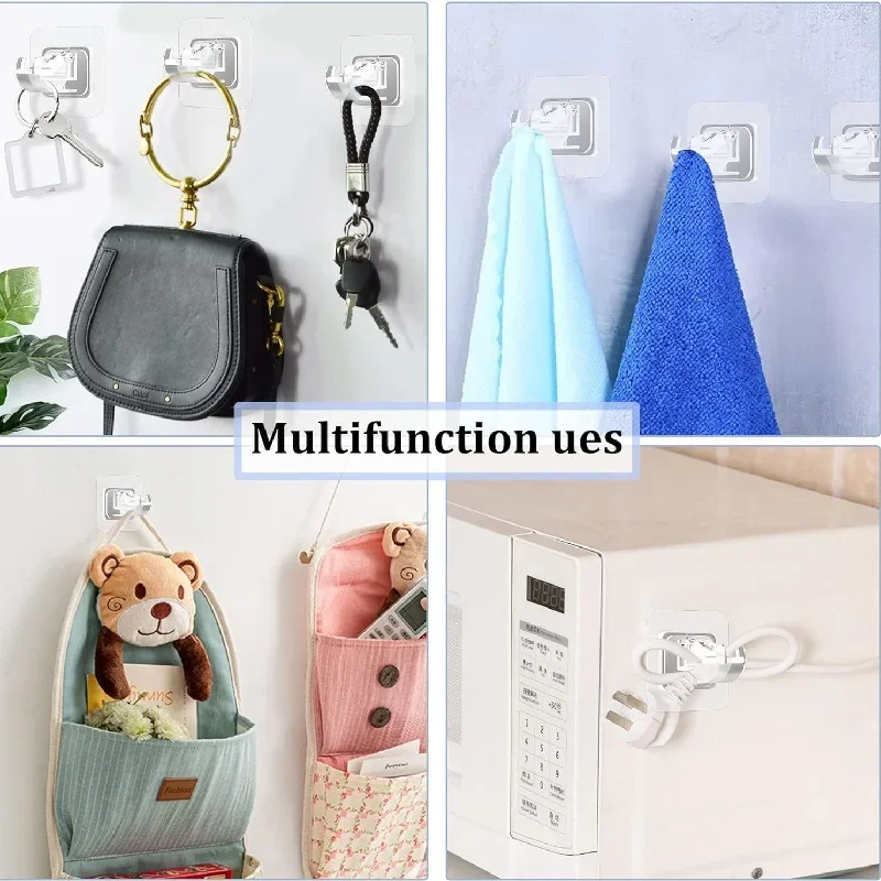 2pcs Curtain Rod Hook Punching-free Curtain Rod Rack Household Wall-mounted Bracket Clip Door Telescopic Hooks