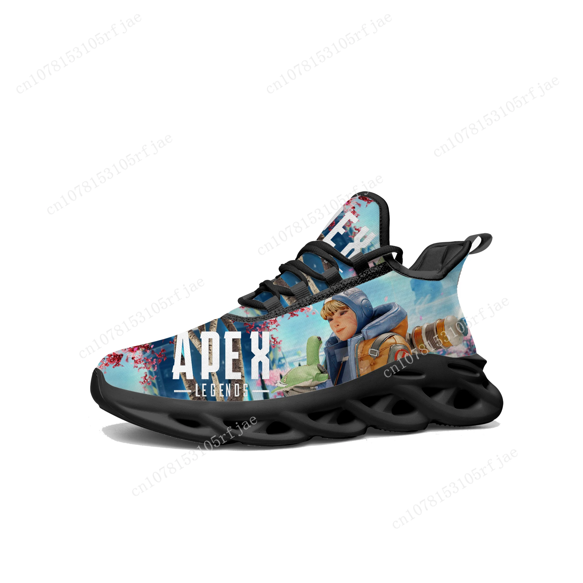 Cartoon Game Apex Legends Wattson Flats Sneakers Men Women Teenager Sports Running Shoes High Quality Tailor Made Lace Up Shoes