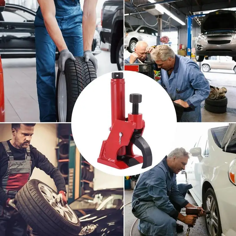 Tire Demounting Tool Red Bike Tire Removal Tool Manual Portable Truck Lever Metal Construction For Bus Tires