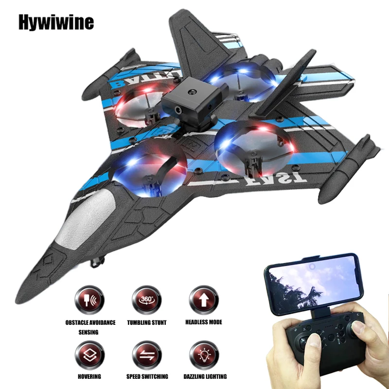 카메라 RC 항공기 장애물 회피 전투기 2.4G 비행기 거품 비행기 원격 제어 헬리콥터 장난감 어린이 크리스마스 선물