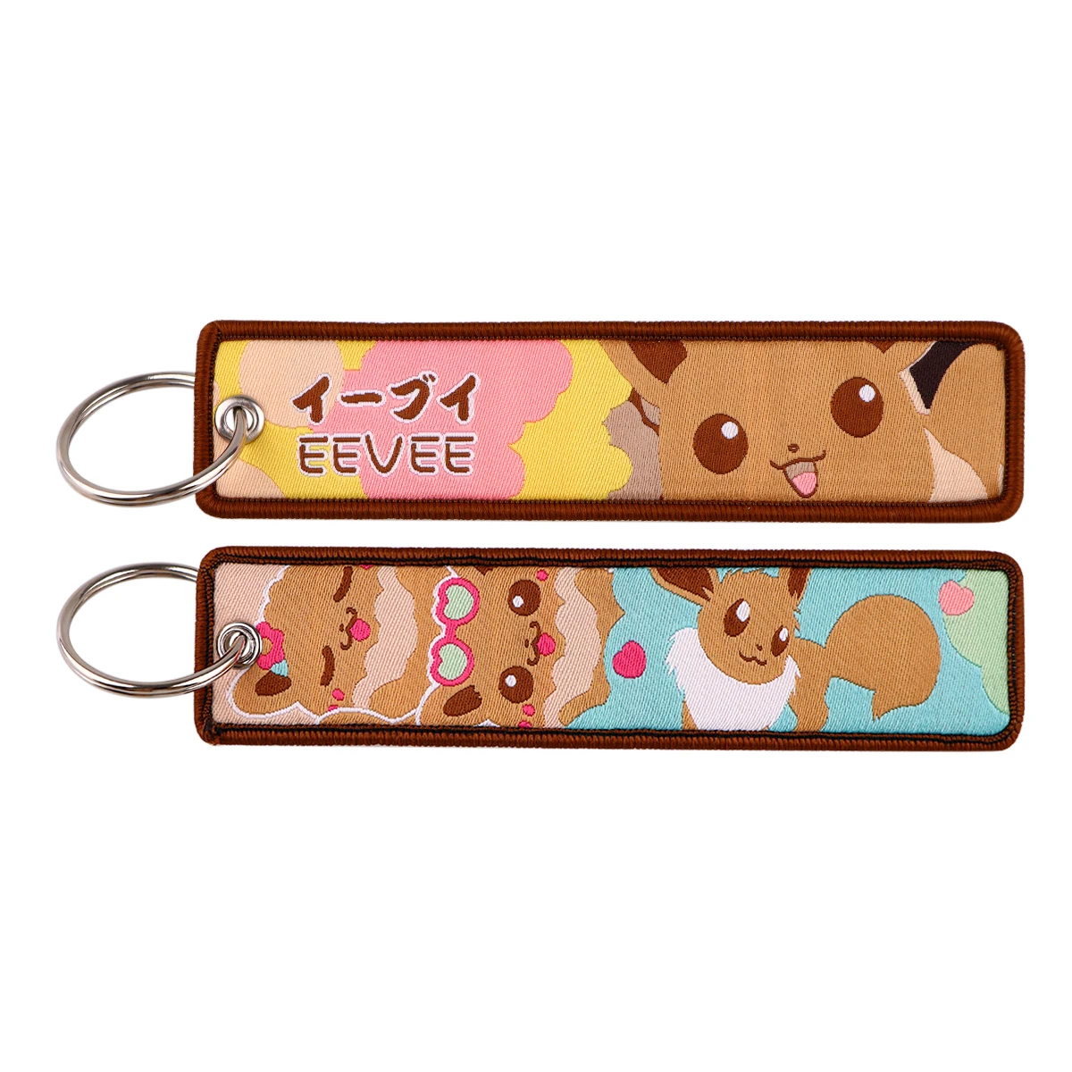 Charming Anime Cute Cartoon Embroidered Keychain | Stylish Key Holder & Accessory Gift