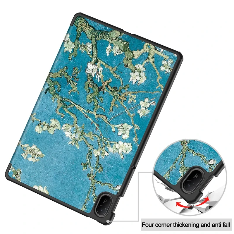 Premium Trifold Magnetic PU Leather Tablet Cover