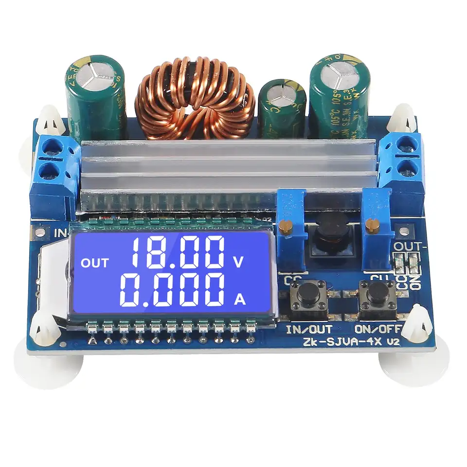 DC-DC Buck Boost Converter Module 5.5-30V to 0.5-30V 4A 35W Adjustable Step Up Down Voltage Regulator LCD Digital Voltmeter image 1