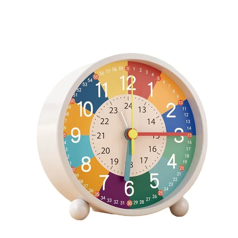 

3.5 inches Children Educational Alarm Clock Bedroom Children Room Desktop Early Education Small Alarm Clock Mute Children Clock