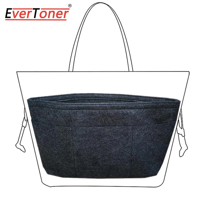 EverToner for LV Neverfull PM MM Felt Insert Bag Organizer Makeup Handbag  Organizer Travel Inner Purse Women Portable Cosmetic I - AliExpress