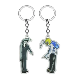 Anime Doukyuusei Themed Couple Keychain Set - Acrylic Pendant Keyring Accessories (Set)