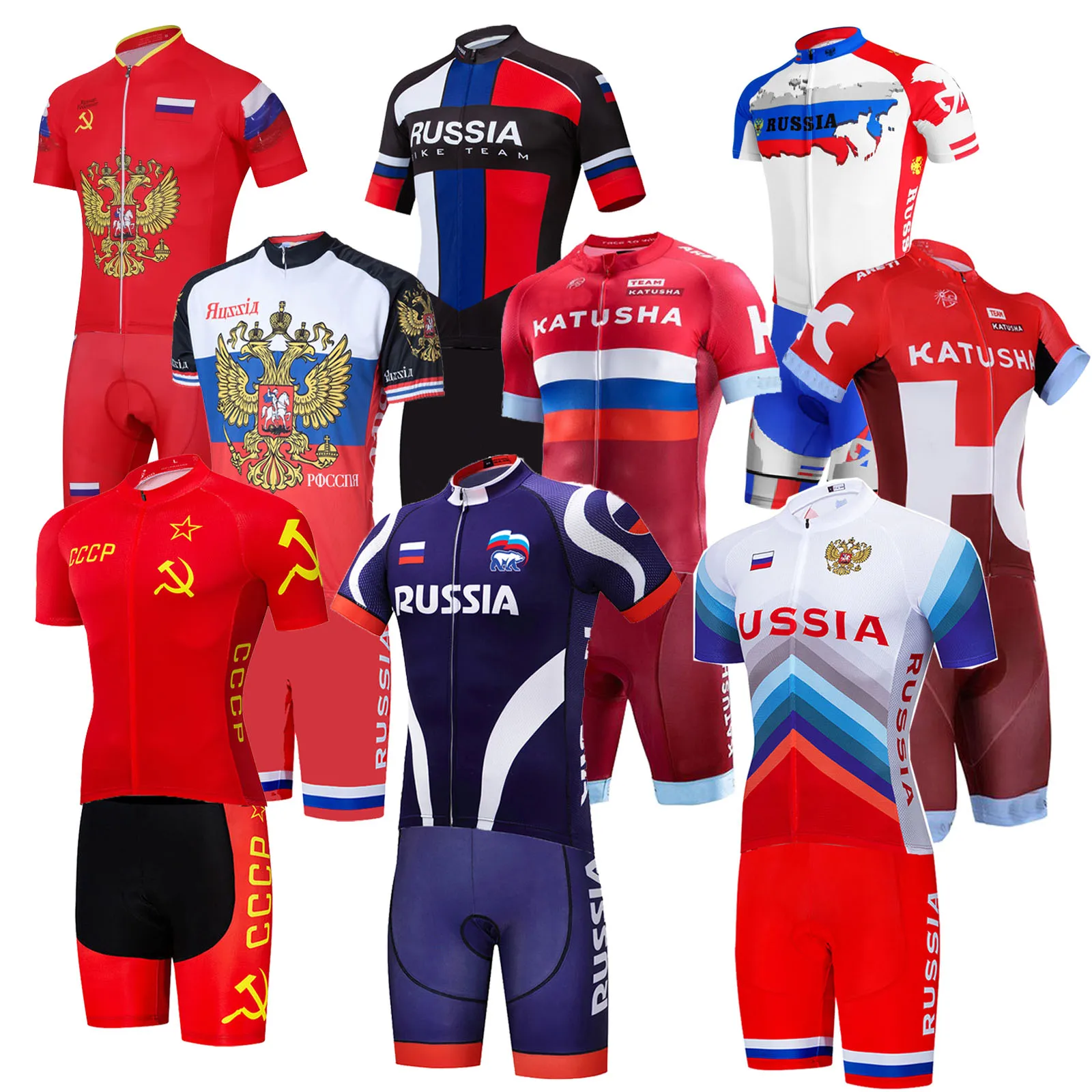 Katusha Cycling Clothing 2023 Unisex Russia Cycling Team Jersey