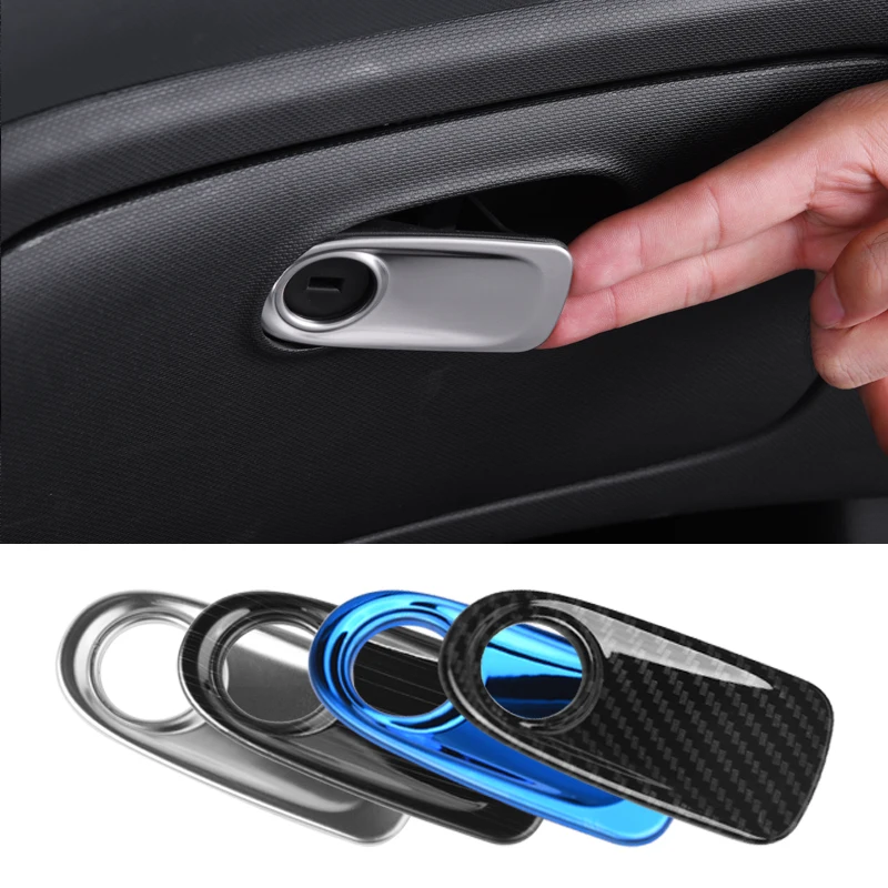 

Car Styling For Smart 453 Fortwo Forfour Co-pilot Storage Box Switch Handle Decoration Cover Sticker Interior Accessories