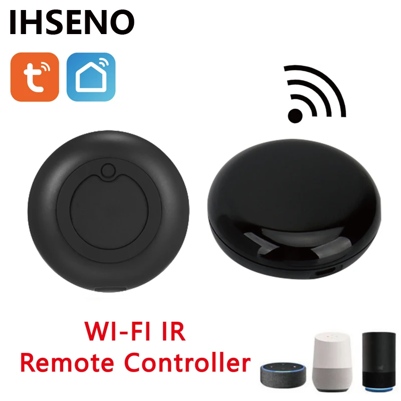 

IHSENO Tuya WiFi IR Remote Control Tuya Smart Home Remote Controller for TV DVD Air Conditioner AUD Works with Alexa Google Home