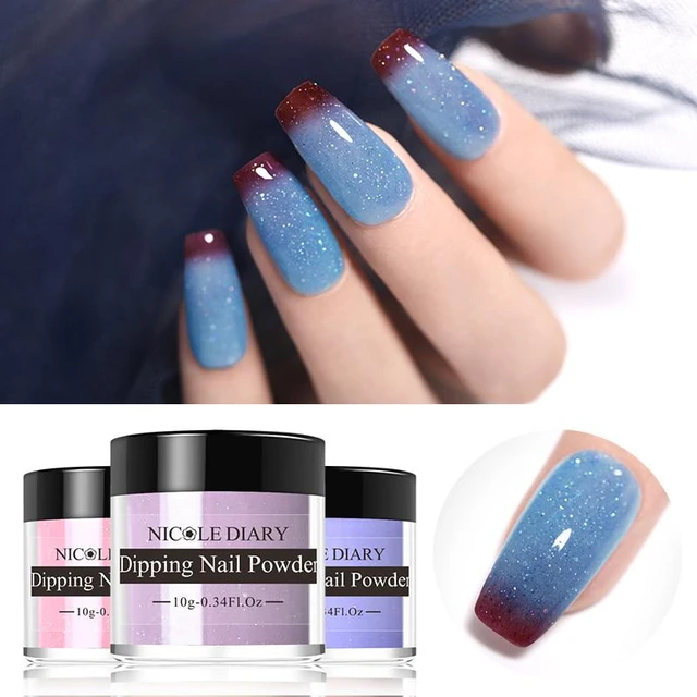 NICOLE DIARY Dipping Nail Powder 10g Dip Thermal Powder Glitter