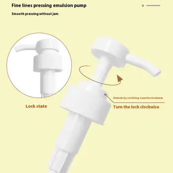 Bathroom Soap Dispenser Refillable Bottle Container Hand Soap Dispensers 300ml Push-Type Soap Pump Bottles for Face Cream Liquid 5