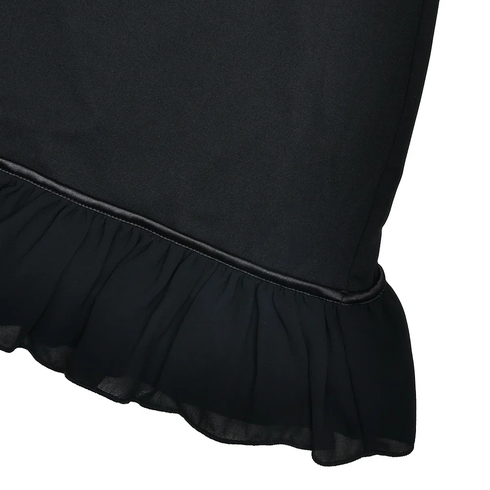Elegant Chiffon Patchwork Zipper Slim Dress Women Autumn Winter 2025 New Pleated Square Neck Skirt Sexy Backless Vestido