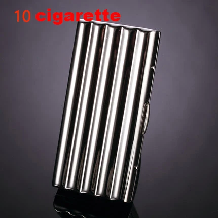Elegant Wave Brass Metal Cigarette Case - Portable High-Quality Mini Box in Silver and Gold