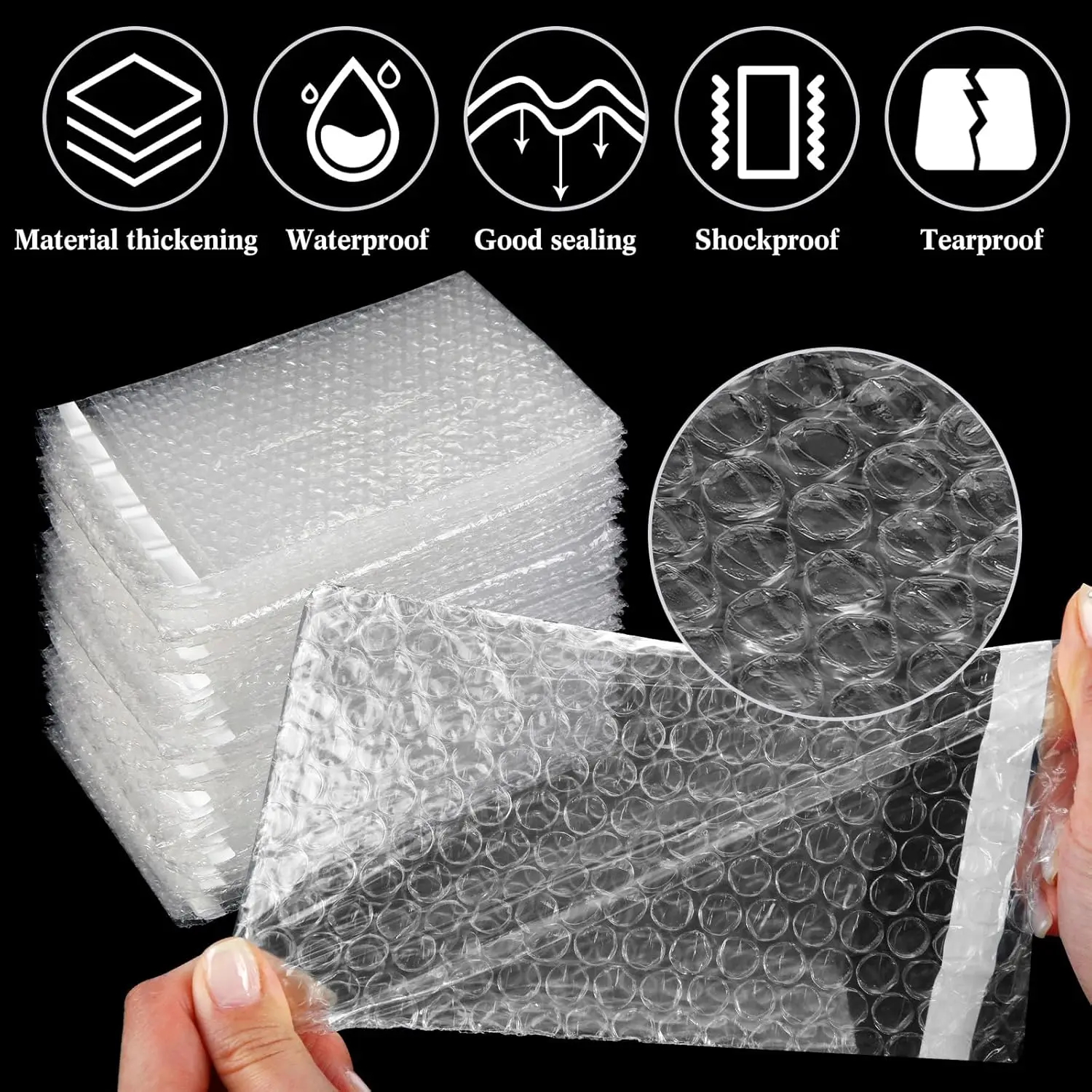Transparent S Bubble Mailers Wholesale White Padded Envelope for Packaging Mailing Gift Self Seal Shipping Bags Bubble Envelope
