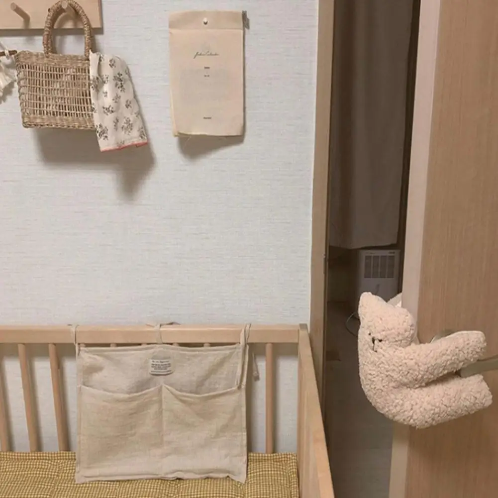 Door Stop Cartoon Bear Doll Hanging Door Stoppers Baby Finger Pinch Guard Protector