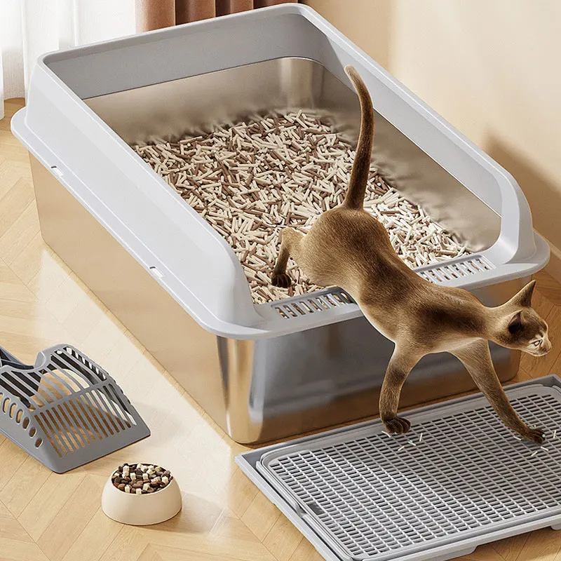Tapete Higiênico Qonimm Para Cães - Grade Inoxidável 71x51cm, Grama Artificial E Impermeável