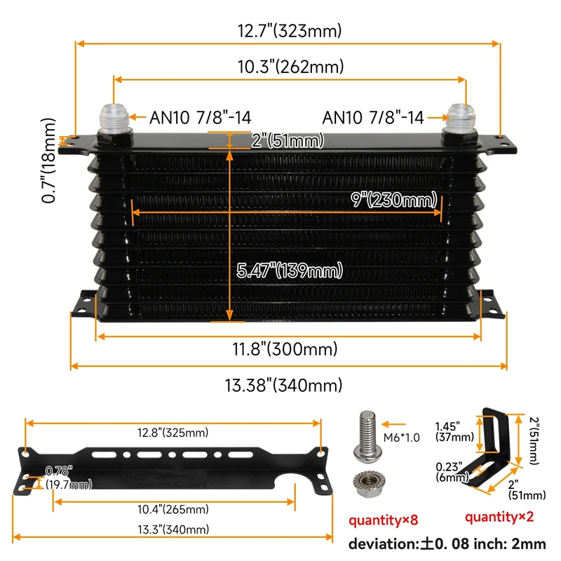 com 262mm suporte de montagem kit tipo confiança preto azul