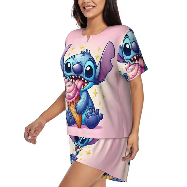 RueChic Ensemble De Pyjama Pour Femme Avec T-shirt U00c0 Manches