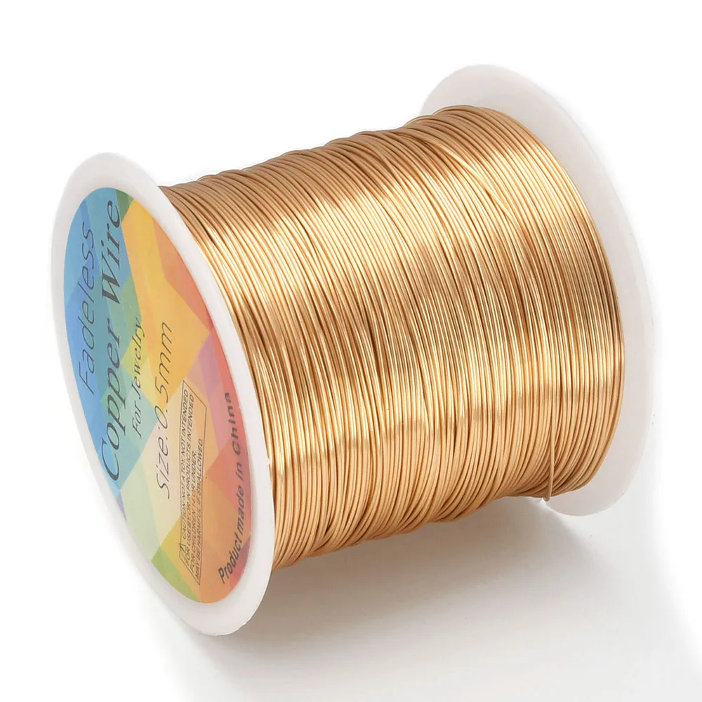Floral Colored Jewelry Craft Wire - Soft Copper Wire for Beading & DIY Projects (62-100 Meters)