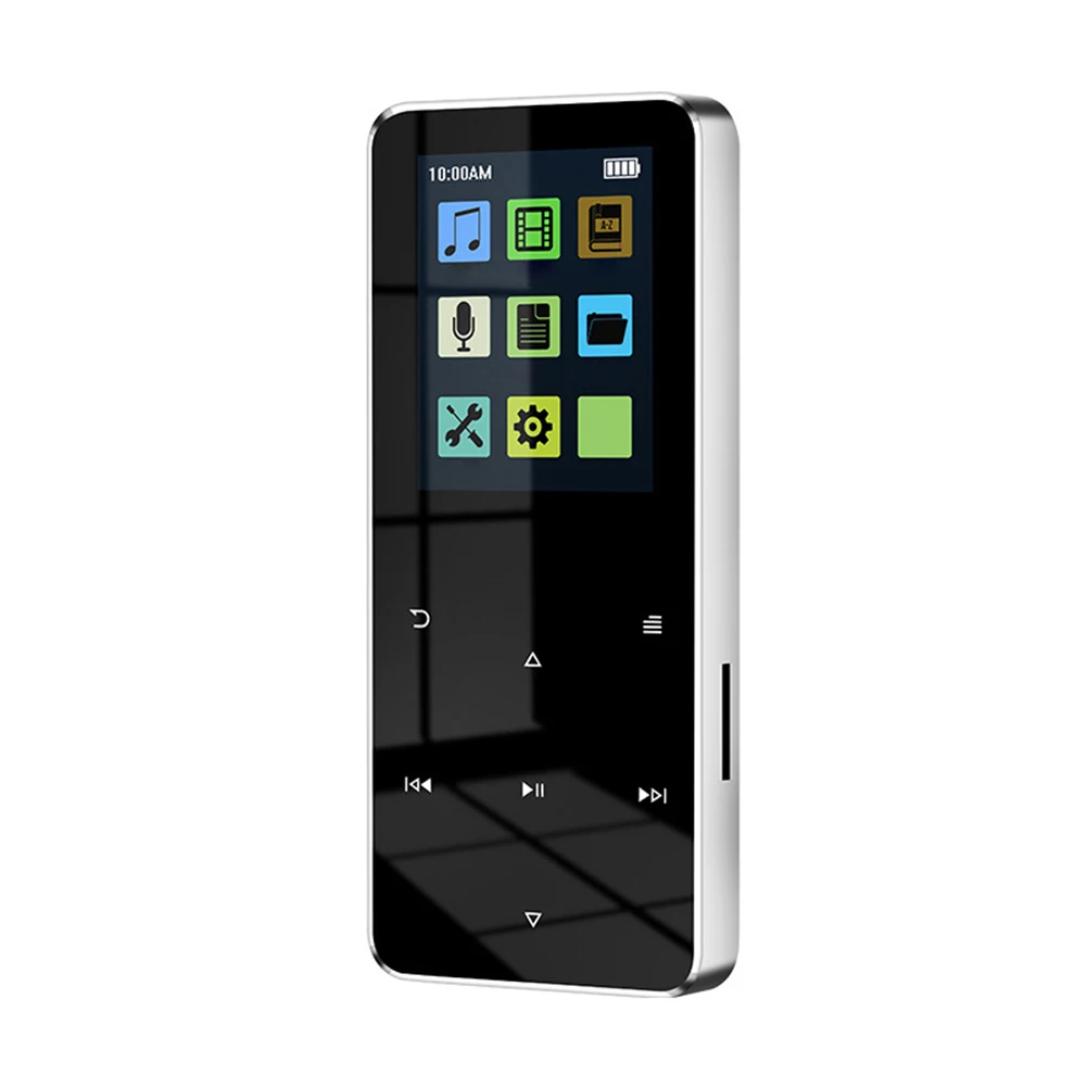 Bluetooth-compatible 5.0 MP3 Player Walkman Touch Screen Music Walkman USB 2.0 3.5mm Jack with E-book Recording Built-in Speaker