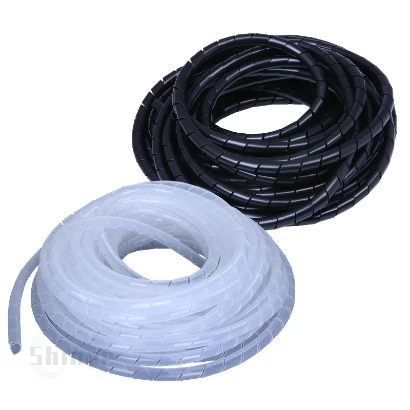 Gaine Spirale 6mm Pour Câbles - Manchon En Spirale Gaine Organisation Fils électriques, Protection Flexible (noir, 6/8/10mm)