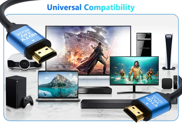 CABLE HDMI 2.0 4K 60Hz ultra full HD 2160p 3D HDR 18GB 1/1,5/2/5/10/15/20/30  m o EUR 8,49 - PicClick FR