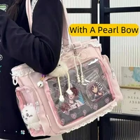 Sac à bandoulière japonais Ins pour filles, doux, uniformes Y2K JK, sac Transparent Ulzzang Ita, fourre-tout pour étudiants et déplacements 2