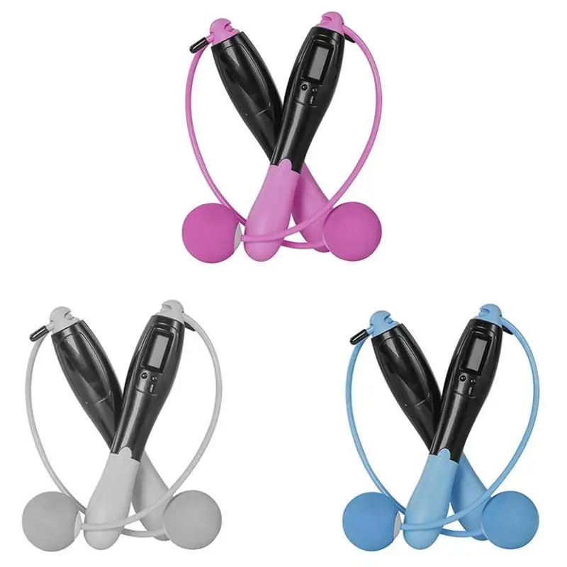 Cordless Jump Ropes Smart Electronic Digital Wireless Skip Rope Calorie Consumption Fitness Body Building Exercise Jumping Rope