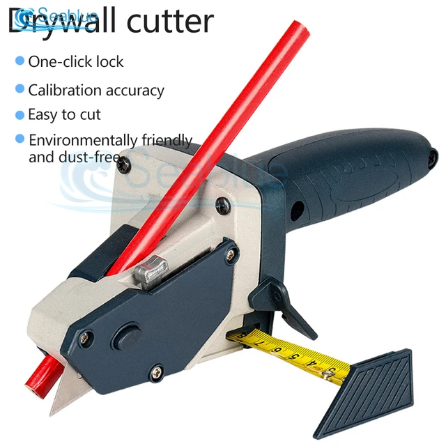 Drywall Cutter with Tape Gypsum Board Cutter with Measuring Tape Portable  Drywall Cardboard Cutting Tool for Woodworking