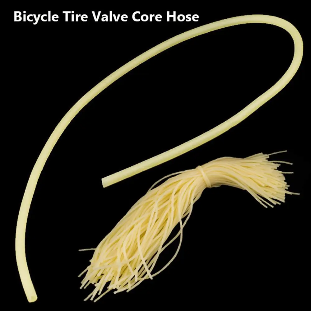Bicycle Valve Core Bicycle Valve Accessories Tire Valve Core 5/10pcs Bicycle Tire Valve Core Hose Bike Small Rubber Latex Band Elastic Beige Tube MTB Bicycle Tire Accessory