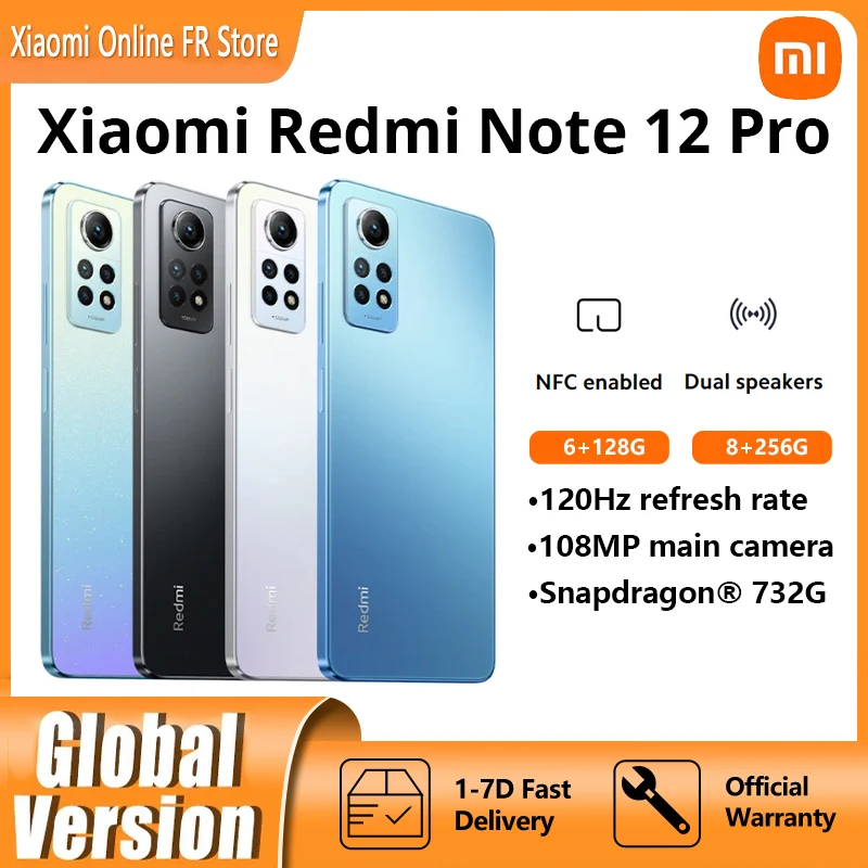 Xiaomi Redmi Note 12 Pro 4G NFC Global Version Snapdragon 732G 120Hz