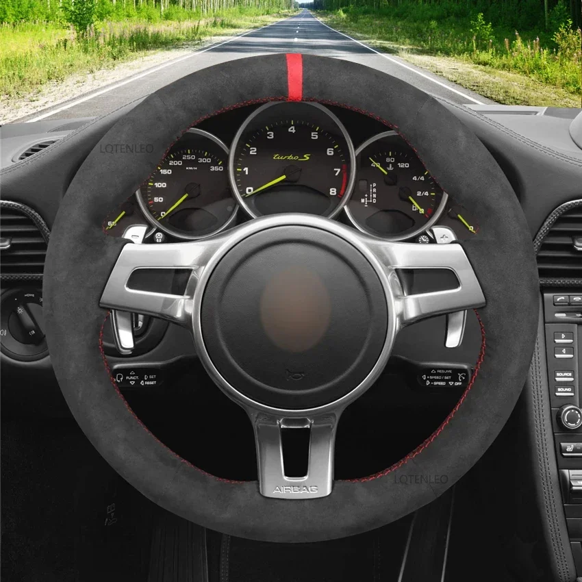 Originale Porsche 9P1419091FSRAG Volante nero Alcantara grigio platino per Porsche Cayman GT4 - 9P1419091FSRAG | Design 911