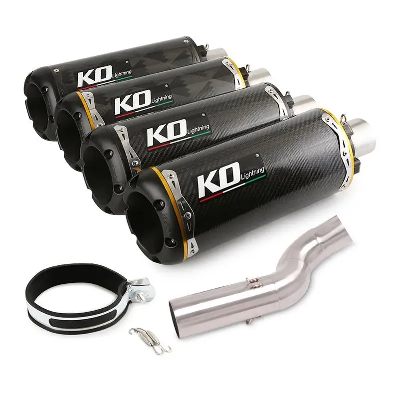 Titanium alloy Exhaust Pipe For Triumph Street Triple 765S 765R 765RS 2017-2022 Motorcycle Escape Muffler Mid Link Pipe No DB - Image 2