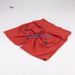 Elevate Your Workout: Women's High Waist Scrunched Booty Gym Shorts with Pockets - M (Red)