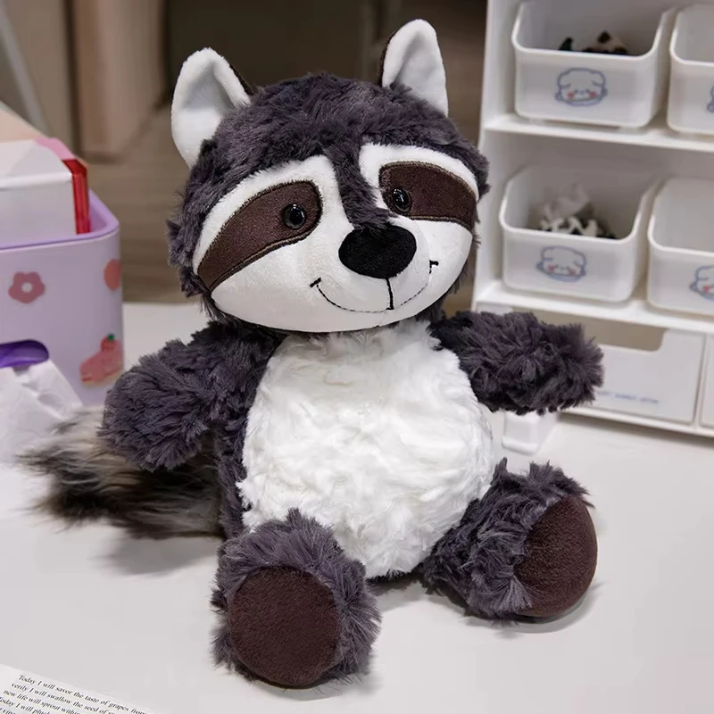 25cm Cute Raccoon Plush Toys Simulation Northern Raccoon Stuffed Doll Animal Children Lovely Birthday Christmas Gifts