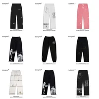 Loose Training Sport Printed Men's Sweatpants American Style Casual Basketball Pants Nine Points Long Running Loose Comfortable
