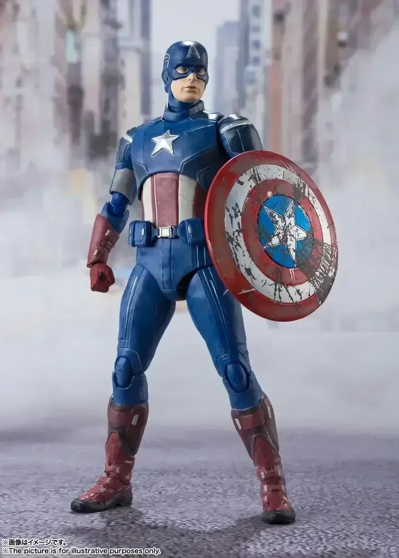 

Hot Bandai Shf Marvel Avengers Endgame Edition Captain America Iron Man Mk6 Thor Hulk Action Figure Collection Boy Gift Kid Toy