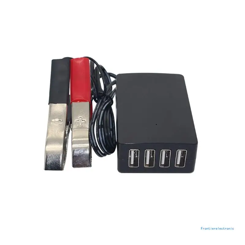 

for DC Converter with Battery Clip 12V 24V to 5V 8A USB Power Adapter Buck- Regulator Charger for Apple- Android DropShipping