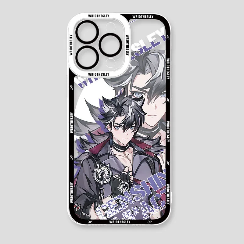 Stylish Genshin Impact Soft Silicone Clear Back Phone Case