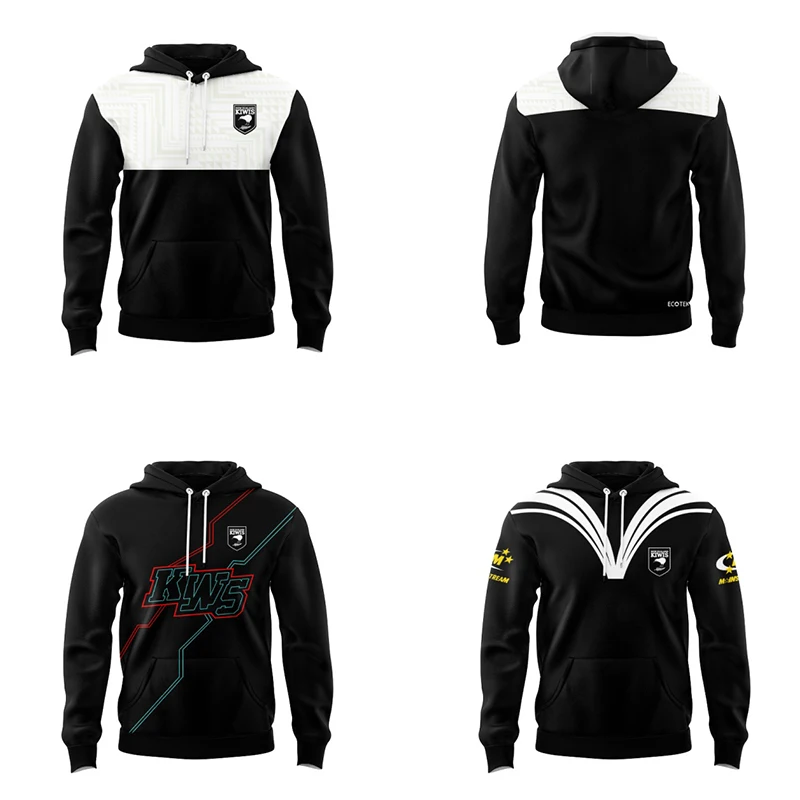 Western Suburban Magpie Rugby Jacket New/Retro High Quality Hoodie