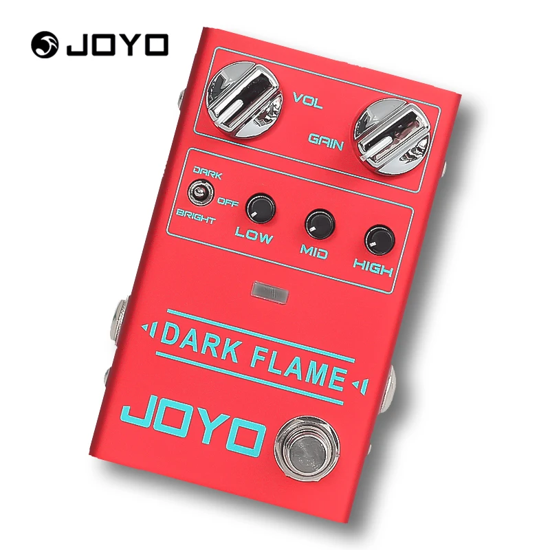 JOYO R17 DARK FLAME Distorção Pedal de Guitarra Efeito Metal Alto Ganho Multi Tones 3 Band EQ
