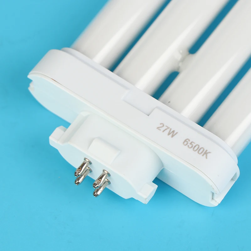눈 보호 조명 튜브, 밝은 27W AC220V-240V, 4 핀 형광 튜브, 사각형 바늘, 6500K 에너지 절약 램프, 1PC