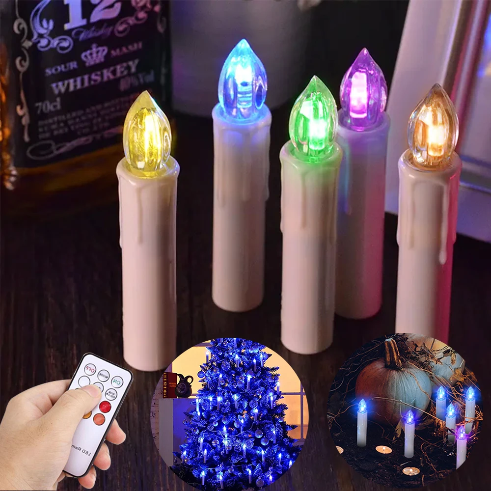 Candle's Remote Control LED candles With 4 hours or 6 hours timed Flashing Remote Infrared Control
