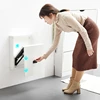 Creative Invisible Wall-mounted Shower Seats Aluminum Bathroom Bath Chair Modern Folding Mute Shoe Changing Stool with Armrests 4