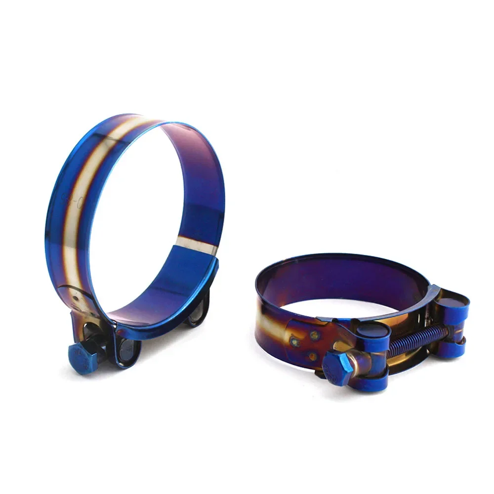 2 Morsetti Per Tubi In Acciaio Inox 304 Regolabili 52-55 Mm - Per Scarichi Auto E Moto - Foto 11